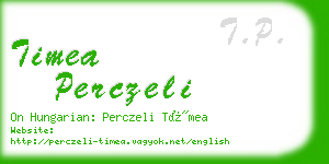 timea perczeli business card